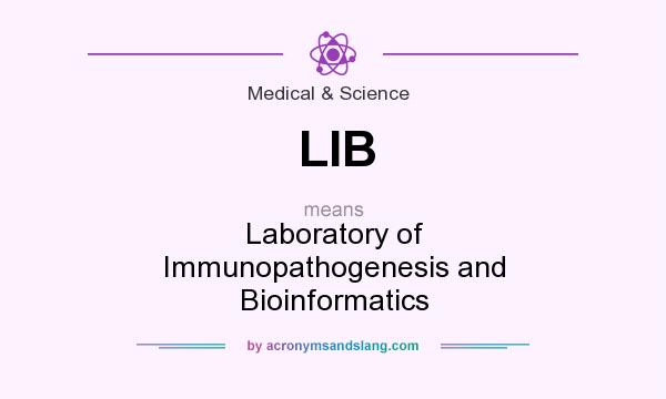 What does LIB mean? It stands for Laboratory of Immunopathogenesis and Bioinformatics