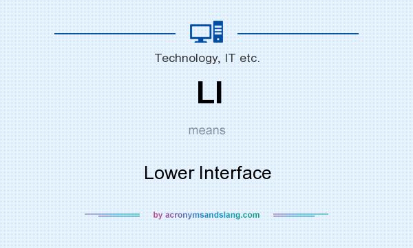 What does LI mean? It stands for Lower Interface