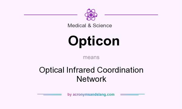 What does Opticon mean? It stands for Optical Infrared Coordination Network