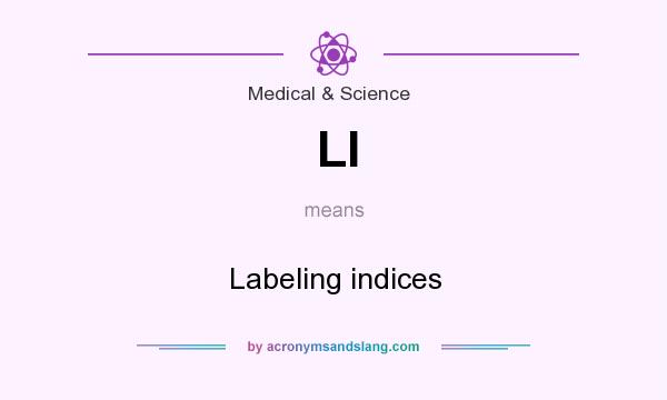What does LI mean? It stands for Labeling indices