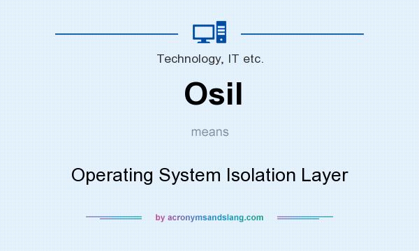 What does Osil mean? It stands for Operating System Isolation Layer