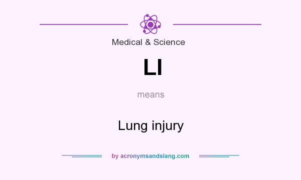 What does LI mean? It stands for Lung injury