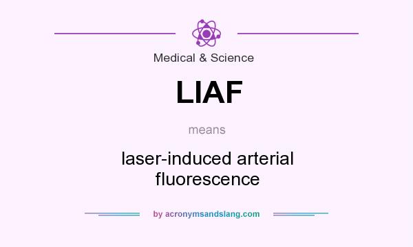What does LIAF mean? It stands for laser-induced arterial fluorescence