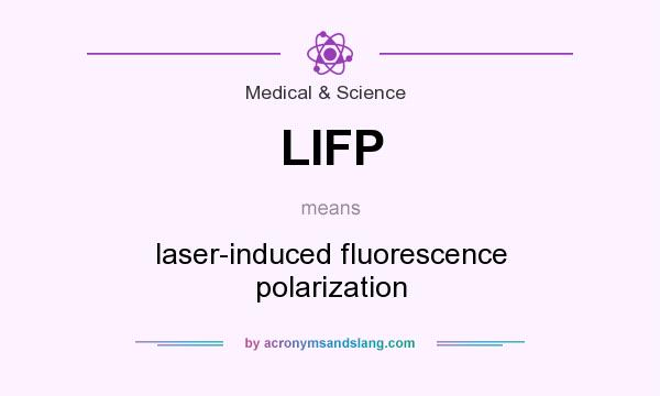 What does LIFP mean? It stands for laser-induced fluorescence polarization