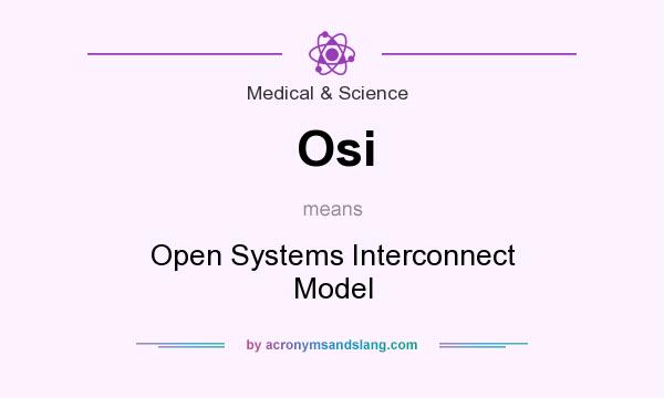 What does Osi mean? It stands for Open Systems Interconnect Model