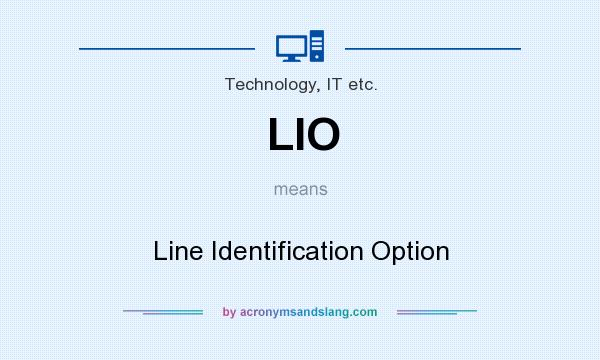 What does LIO mean? It stands for Line Identification Option
