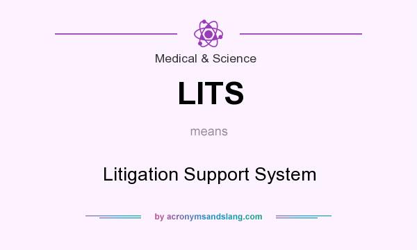 What does LITS mean? It stands for Litigation Support System