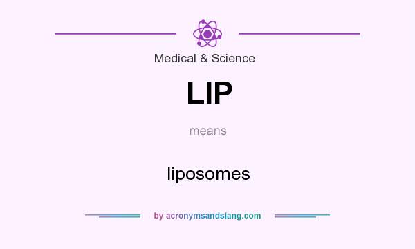 What does LIP mean? It stands for liposomes