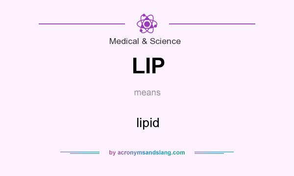 What does LIP mean? It stands for lipid