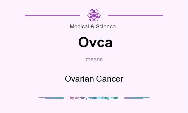 What does Ovca mean? It stands for Ovarian Cancer