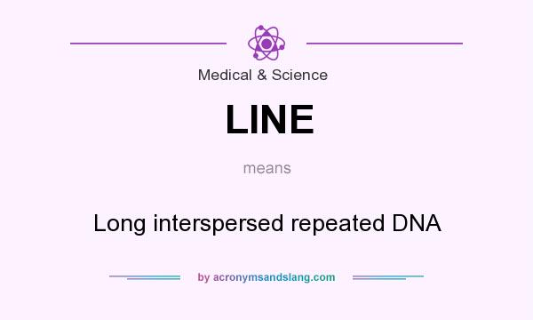 What does LINE mean? It stands for Long interspersed repeated DNA