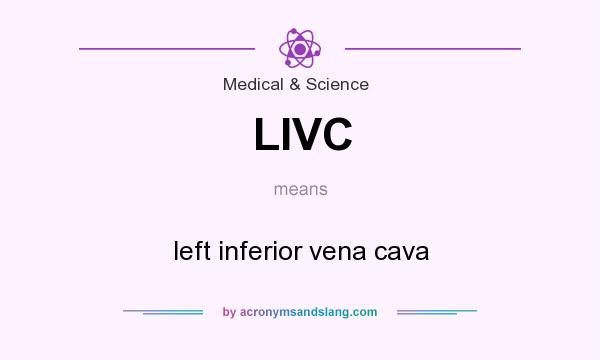 What does LIVC mean? It stands for left inferior vena cava
