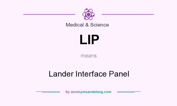 What does LIP mean? It stands for Lander Interface Panel