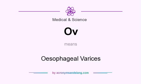 What does Ov mean? It stands for Oesophageal Varices