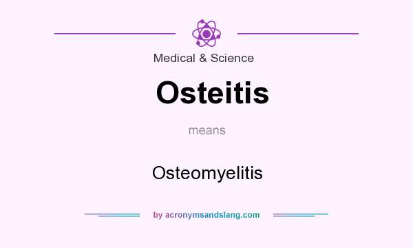 What does Osteitis mean? It stands for Osteomyelitis