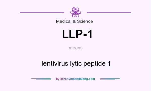 What does LLP-1 mean? It stands for lentivirus lytic peptide 1
