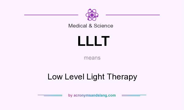 What does LLLT mean? It stands for Low Level Light Therapy