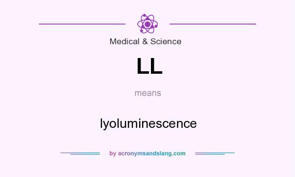 What does LL mean? It stands for lyoluminescence