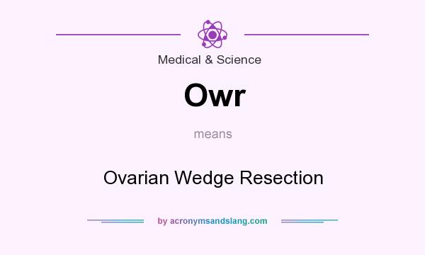What does Owr mean? It stands for Ovarian Wedge Resection