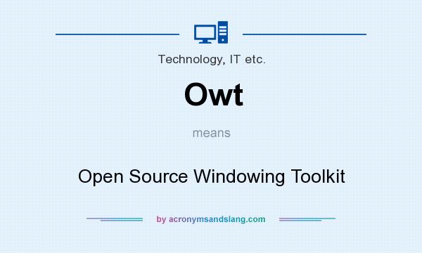 What does Owt mean? It stands for Open Source Windowing Toolkit