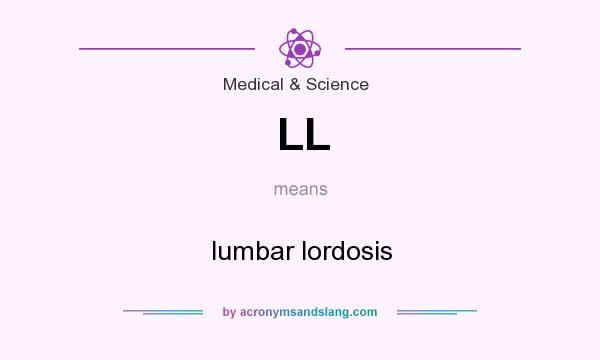 What does LL mean? It stands for lumbar lordosis