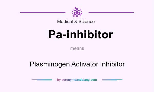 What does Pa-inhibitor mean? It stands for Plasminogen Activator Inhibitor