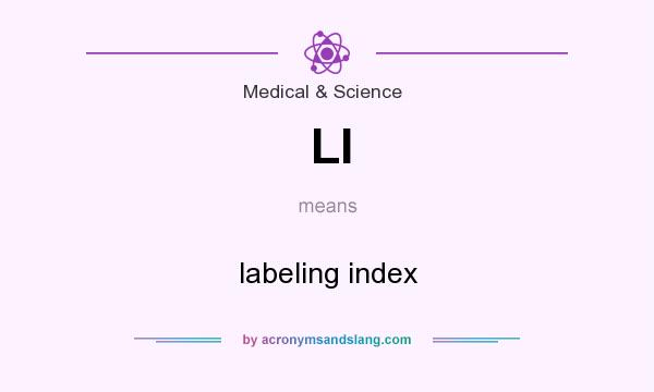What does Ll mean? It stands for labeling index