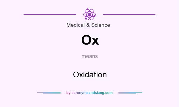 What does Ox mean? It stands for Oxidation