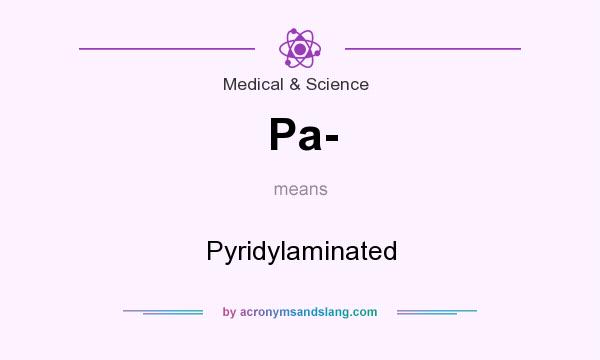 What does Pa- mean? It stands for Pyridylaminated