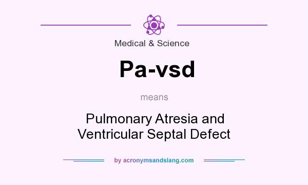 What does Pa-vsd mean? It stands for Pulmonary Atresia and Ventricular Septal Defect