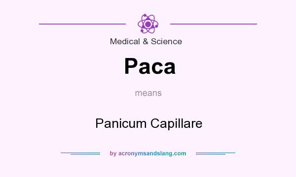 What does Paca mean? It stands for Panicum Capillare
