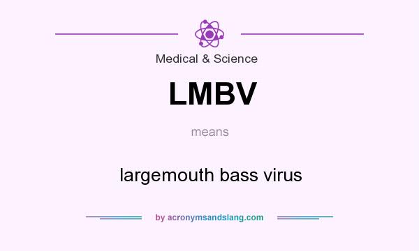 What does LMBV mean? It stands for largemouth bass virus