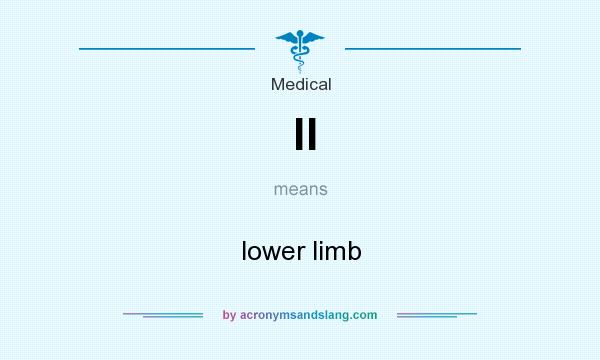 What does ll mean? It stands for lower limb