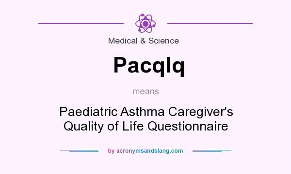 What does Pacqlq mean? It stands for Paediatric Asthma Caregiver`s Quality of Life Questionnaire