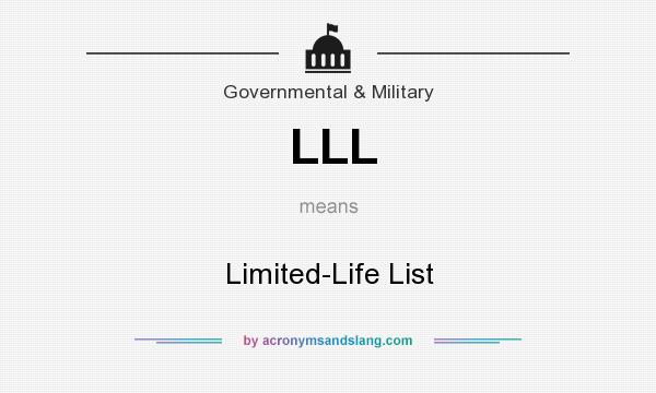 What does LLL mean? It stands for Limited-Life List