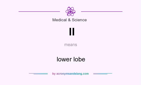 What does ll mean? It stands for lower lobe