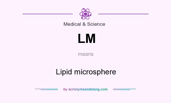 What does LM mean? It stands for Lipid microsphere