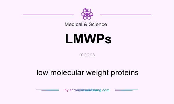 What does LMWPs mean? It stands for low molecular weight proteins