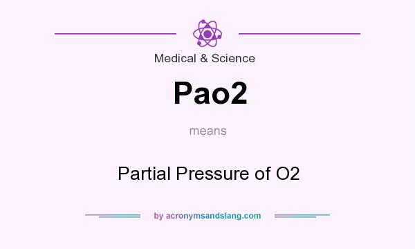 What does Pao2 mean? It stands for Partial Pressure of O2