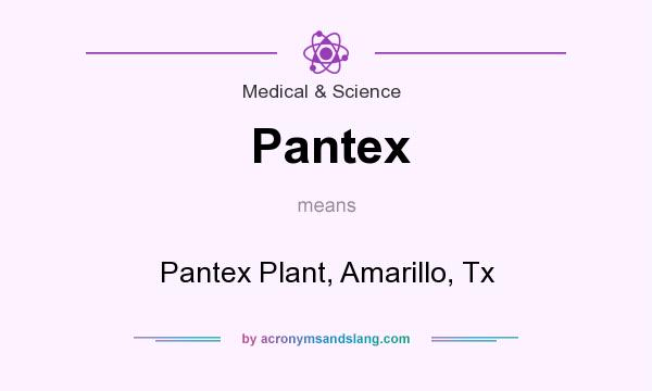 What does Pantex mean? It stands for Pantex Plant, Amarillo, Tx