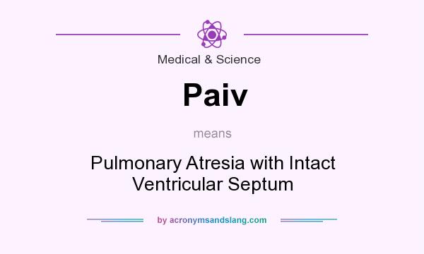 What does Paiv mean? It stands for Pulmonary Atresia with Intact Ventricular Septum