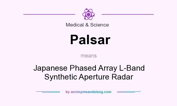 What does Palsar mean? It stands for Japanese Phased Array L-Band Synthetic Aperture Radar