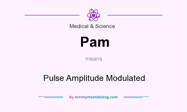 What does Pam mean? It stands for Pulse Amplitude Modulated
