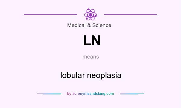 What does LN mean? It stands for lobular neoplasia