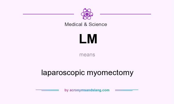What does LM mean? It stands for laparoscopic myomectomy