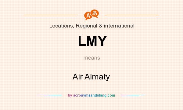 What does LMY mean? It stands for Air Almaty