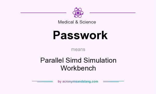 What does Passwork mean? It stands for Parallel Simd Simulation Workbench