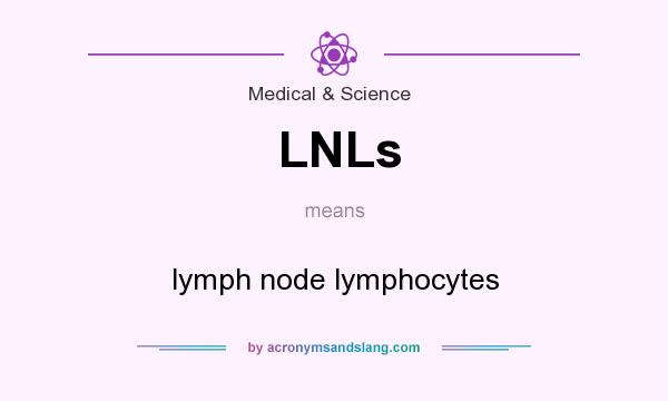 What does LNLs mean? It stands for lymph node lymphocytes