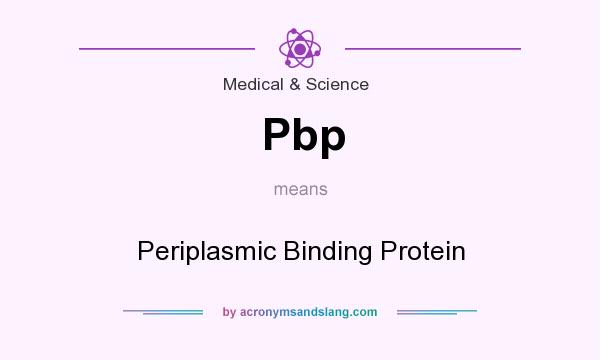 What does Pbp mean? It stands for Periplasmic Binding Protein