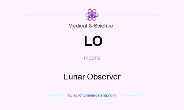 What does LO mean? It stands for Lunar Observer